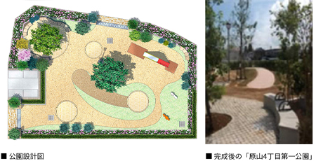 公園設計図 完成後の「原山4丁目第一公園」